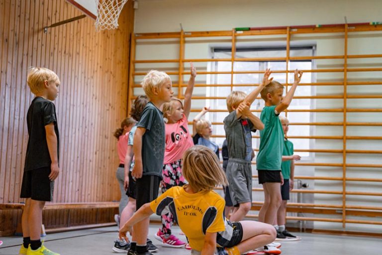 Gymnastik på Hasslövsskola